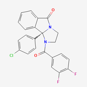 (9bR)-9b-(4-chlorophenyl)-1-(3,4-difluorobenzoyl)-2,3-dihydroimidazo[2,1-a]isoindol-5-one