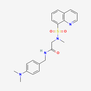 N-[[4-(dimethylamino)phenyl]methyl]-2-[methyl(8-quinolinylsulfonyl)amino]acetamide