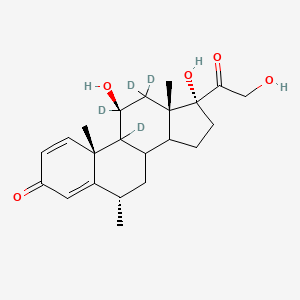 molecular formula C22H30O5 B12374528 6-Alpha-Methyl-Prednisolone-d4 