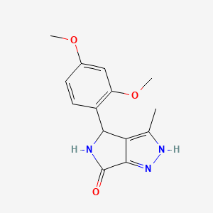 4-(2,4-dimethoxyphenyl)-3-methyl-4,5-dihydro-2H-pyrrolo[3,4-c]pyrazol-6-one