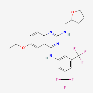 molecular formula C23H22F6N4O2 B12374558 HCoV-OC43-IN-1 