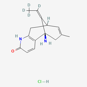 molecular formula C15H19ClN2O B12374597 (-)-Huperzine A-d4 (hydrochloride) 