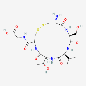 molecular formula C20H34N6O9S2 B12374626 Thrombospondin (TSP-1)-derived CD36 binding motif 