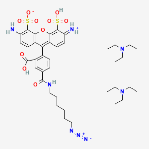 molecular formula C39H56N8O10S2 B12374642 Alexa fluor 488 azide (ditriethylamine) 