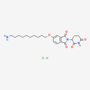 molecular formula C23H32ClN3O5 B12374675 Thalidomide-5-O-C10-NH2 (hydrochloride) 