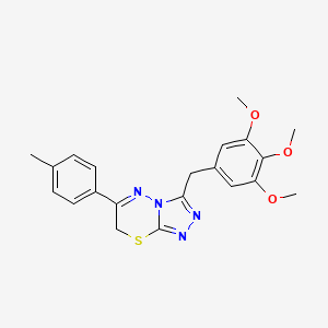 molecular formula C21H22N4O3S B12374683 Tubulin inhibitor 34 