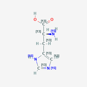 molecular formula C6H9N3O2 B12374686 L-Histidine-13C6,15N3 