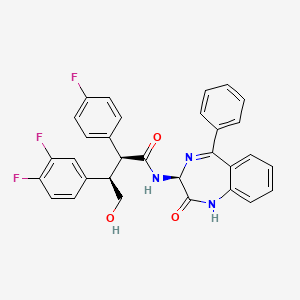 (2S,3R)-3-(3,4-difluorophenyl)-2-(4-fluorophenyl)-4-hydroxy-N-[(3S)-2-oxo-5-phenyl-1,3-dihydro-1,4-benzodiazepin-3-yl]butanamide