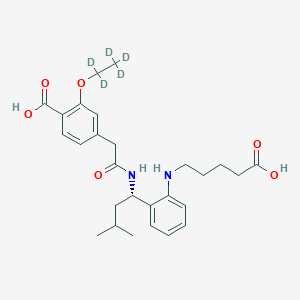 molecular formula C27H36N2O6 B12374705 Repaglinide M2-D5 