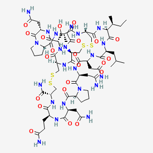 H-Gly-Cys(1)-Cys(2)-Ser-Asn-Pro-Ala-Cys(1)-Ile-Leu-Asn-Asn-Pro-Asn-Gln-Cys(2)-NH2