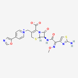 molecular formula C22H19N7O6S2 B1237473 Unii-FL4GP959ZV 