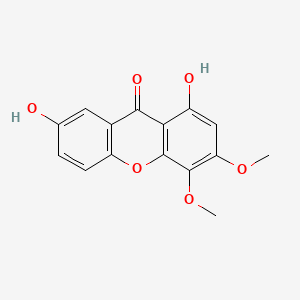 molecular formula C15H12O6 B1237475 1,7-Dihydroxy-3,4-dimethoxyxanthone CAS No. 76907-77-2
