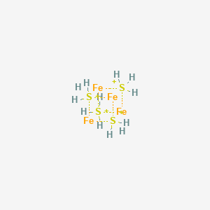 molecular formula Fe4H12S4+4 B1237477 [Fe4S4] cluster 