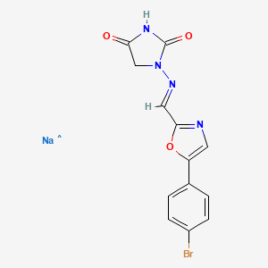 molecular formula C13H9BrN4NaO3 B12374770 Azumolene (sodium) 