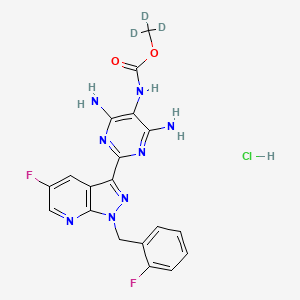 molecular formula C19H17ClF2N8O2 B12374805 Vericiguat-d3 (hydrochloride) 