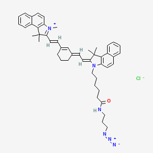 molecular formula C48H55ClN6O B12374856 Cyanine7.5 azide (chloride) 