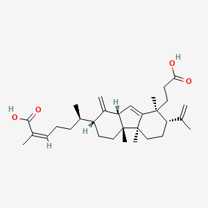 (Z,6R)-6-[(2R,4aR,4bS,7S,8S,9aS)-8-(2-carboxyethyl)-4a,4b,8-trimethyl-1-methylidene-7-prop-1-en-2-yl-3,4,5,6,7,9a-hexahydro-2H-fluoren-2-yl]-2-methylhept-2-enoic acid