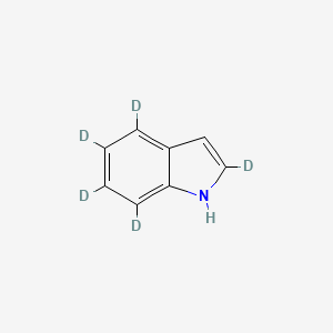 molecular formula C8H7N B12374888 Indole-2,4,5,6,7-d5 