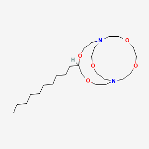 molecular formula C26H52N2O5 B1237490 5-Decyl-4,7,13,16,21-pentaoxa-1,10-diazabicyclo[8.8.5]tricosane CAS No. 62002-40-8
