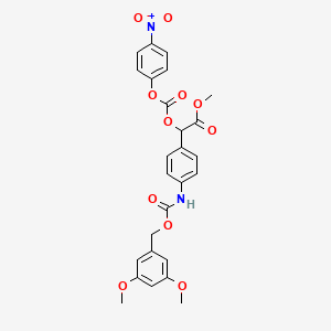 molecular formula C26H24N2O11 B12374910 Dmba-sil-pnp 