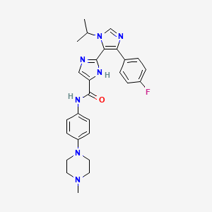 molecular formula C27H30FN7O B12374956 Tnik&map4K4-IN-2 