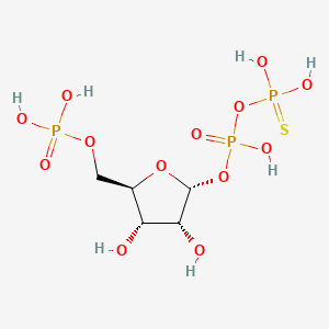 molecular formula C5H13O13P3S B1237498 P-Rib-ppbetas CAS No. 91385-22-7