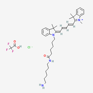 molecular formula C40H54ClF3N4O3 B12375012 Cy 5 amine (TFA) 