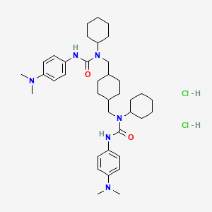 molecular formula C38H60Cl2N6O2 B12375018 NTE-122 (dihydrochloride) 