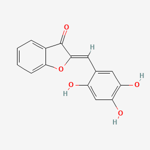 molecular formula C15H10O5 B12375023 (2Z)-2-[(2,4,5-trihydroxyphenyl)methylidene]-1-benzofuran-3-one 