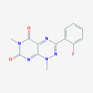 molecular formula C13H10FN5O2 B12375026 Anticancer agent 188 