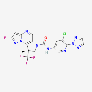 molecular formula C18H12ClF4N9O B12375048 9A59Esa73N CAS No. 2661481-41-8