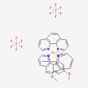 molecular formula C34H28F12N4O4P2Ru B12375081 [Ru(phen)2(xant)] (hexafluorophosphate) 