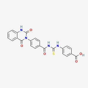 molecular formula C23H16N4O5S B12375159 VEGFR-2/c-Met-IN-1 