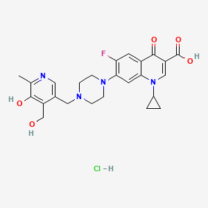 molecular formula C25H28ClFN4O5 B12375170 Antibacterial agent 154 