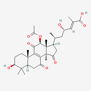 molecular formula C32H44O9 B12375196 12|A-Acetoxyganoderic Acid |E 