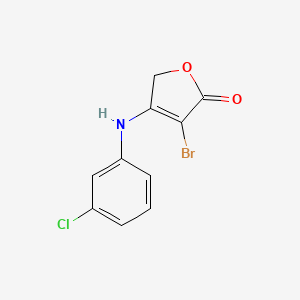 molecular formula C10H7BrClNO2 B12375222 Antibiofilm agent-3 