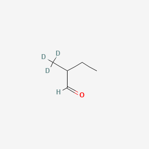 molecular formula C5H10O B12375229 2-Methylbutanal-d3 