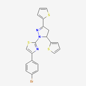 molecular formula C20H14BrN3S3 B12375249 Dhfr-IN-10 