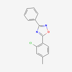 molecular formula C15H11ClN2O B12375274 5-(2-Chloro-4-methylphenyl)-3-phenyl-1,2,4-oxadiazole 