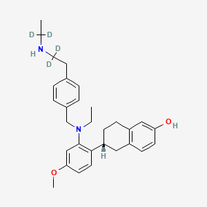 molecular formula C30H38N2O2 B12375297 Elacestrant-d4 