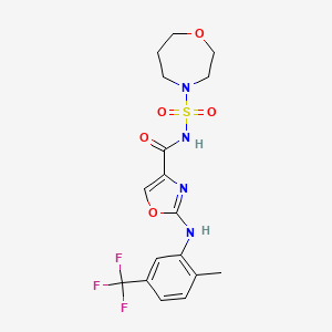 molecular formula C17H19F3N4O5S B12375336 Nlrp3-IN-25 