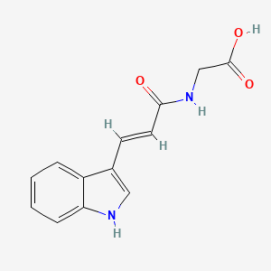molecular formula C13H12N2O3 B1237535 吲哚丙烯酰甘氨酸 CAS No. 3475-68-1