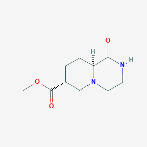 B123754 cis-1-Oxo-octahydro-pyrido[1,2-a]pyrazine-7-carboxylic acid methyl ester CAS No. 145033-25-6
