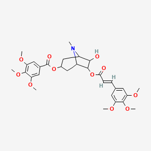 molecular formula C30H37NO11 B1237540 Pervilleine A 
