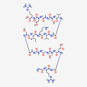 molecular formula C69H121N25O26 B12375424 FN-A208 fusion peptide 