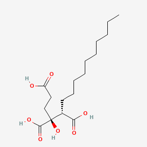 molecular formula C17H30O7 B1237543 (3S,4S)-3-hydroxytetradecane-1,3,4-tricarboxylic acid CAS No. 96738-35-1