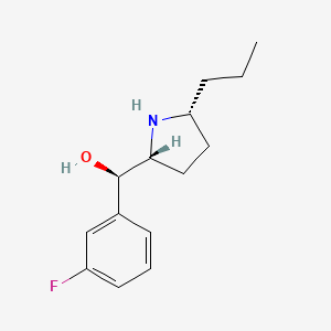 molecular formula C14H20FNO B12375469 (R)-(3-fluorophenyl)-[(2R,5R)-5-propylpyrrolidin-2-yl]methanol 