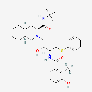 molecular formula C32H45N3O4S B12375477 Nelfinavir-d4 