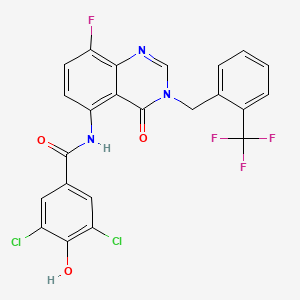 molecular formula C23H13Cl2F4N3O3 B12375480 Hsd17B13-IN-89 