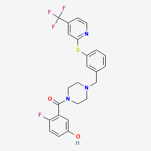 molecular formula C24H21F4N3O2S B12375504 Magl-IN-11 